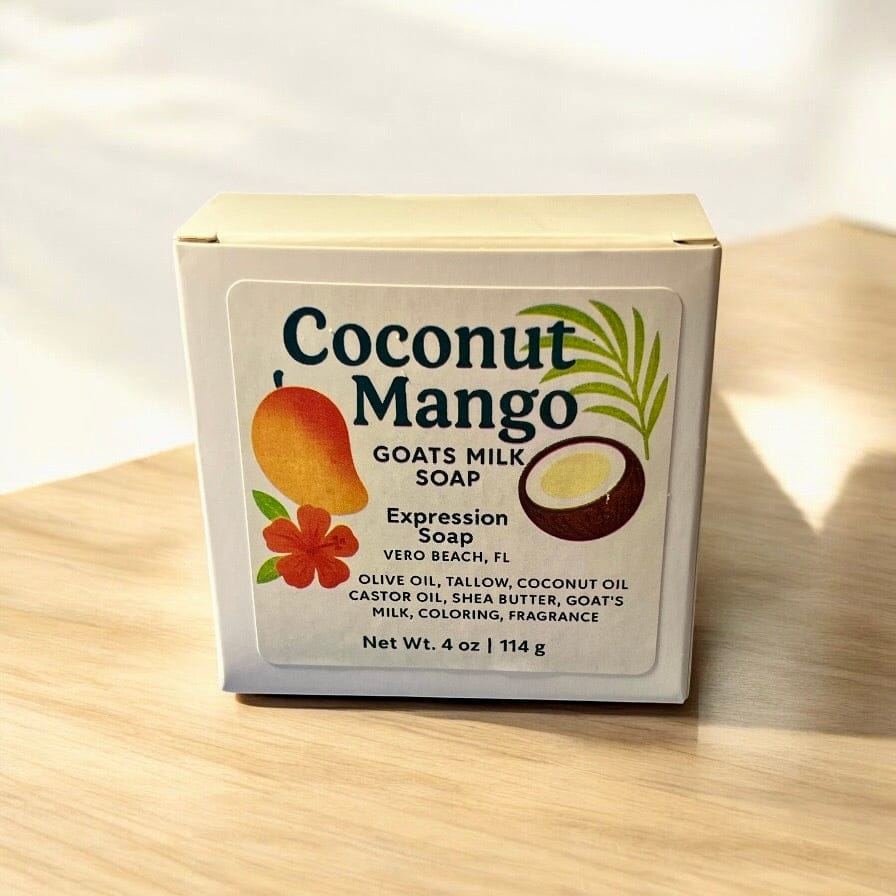 Expression Soap & Candle Company Soap Coconut Mango Goat’s Milk Soap | Expression Soap