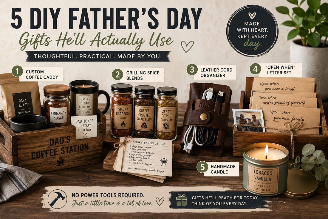 DIY Father's Day Gift Station: 5 Handmade Present Ideas Dad Will Actually Use