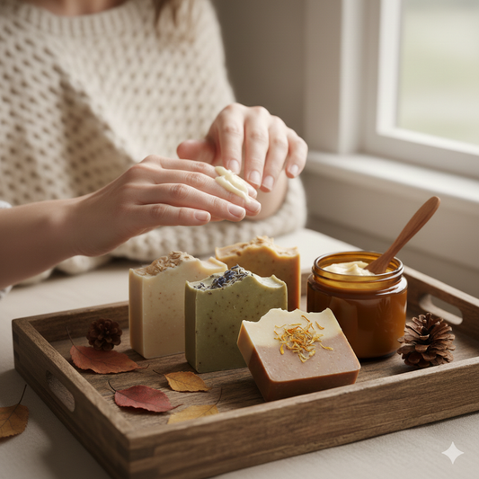 Fall Skincare Routine: Why Handmade Soaps and Lotions Beat Store-Bought Products for Dry Winter Skin