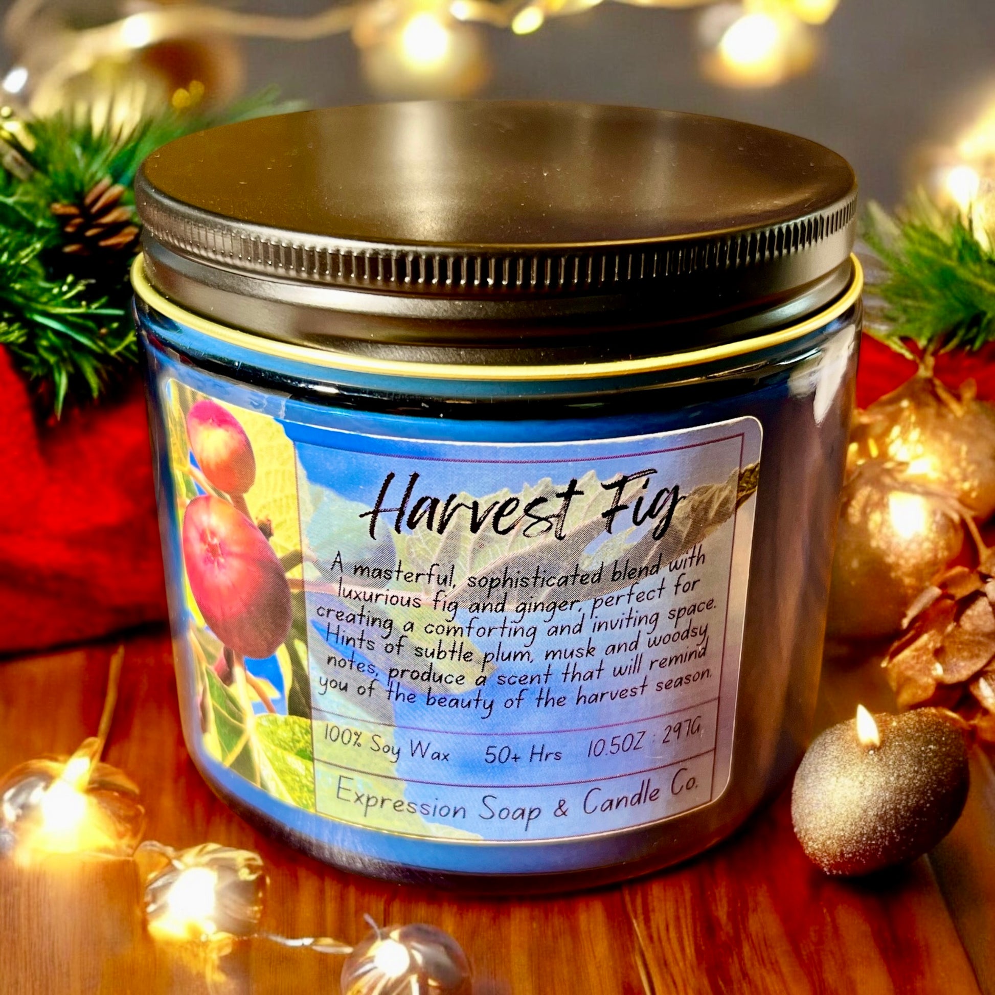 Harvest Fig Candle – handmade candle by Freedom of Expression Gifts.