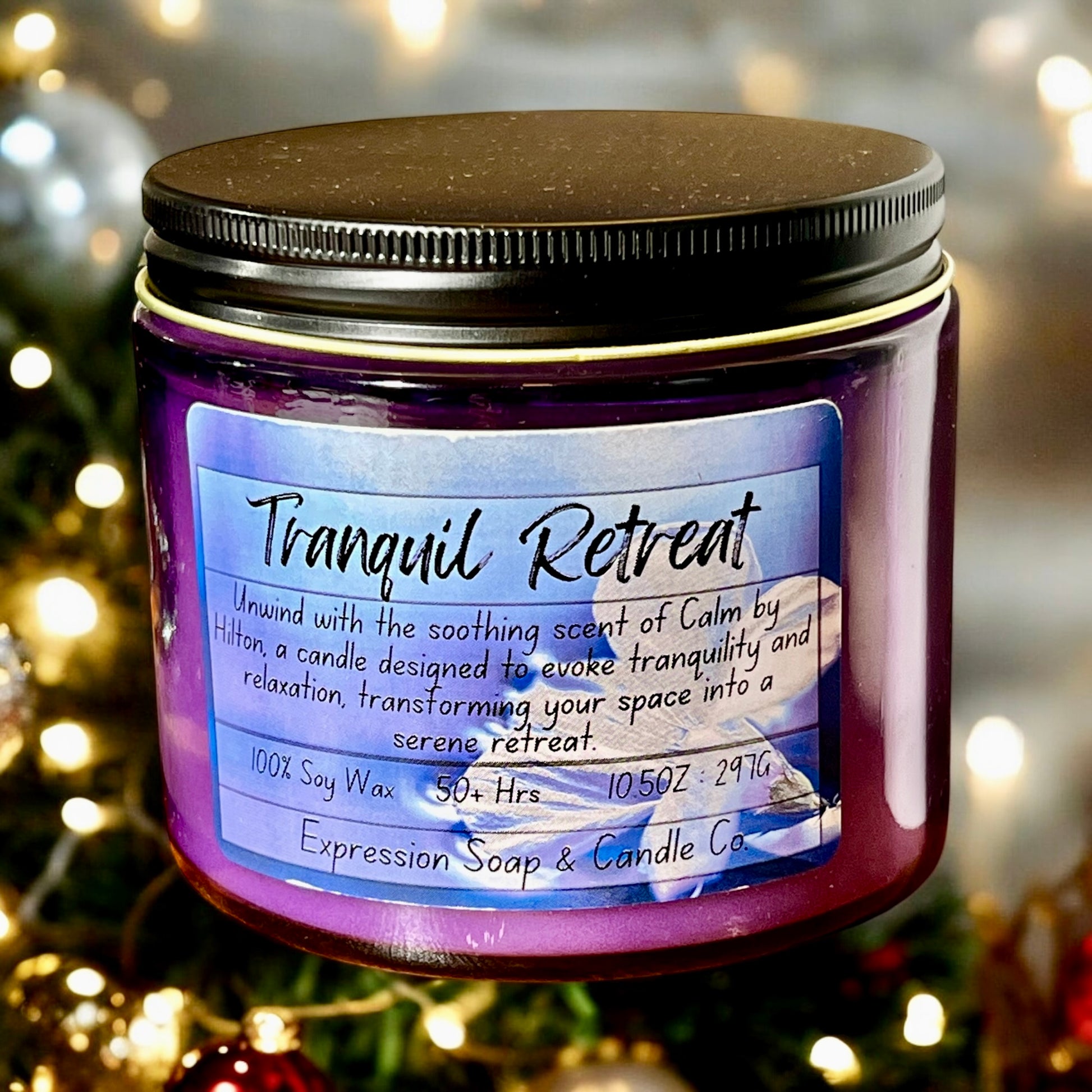 Tranquil Retreat Candle – handmade candle by Freedom of Expression Gifts.