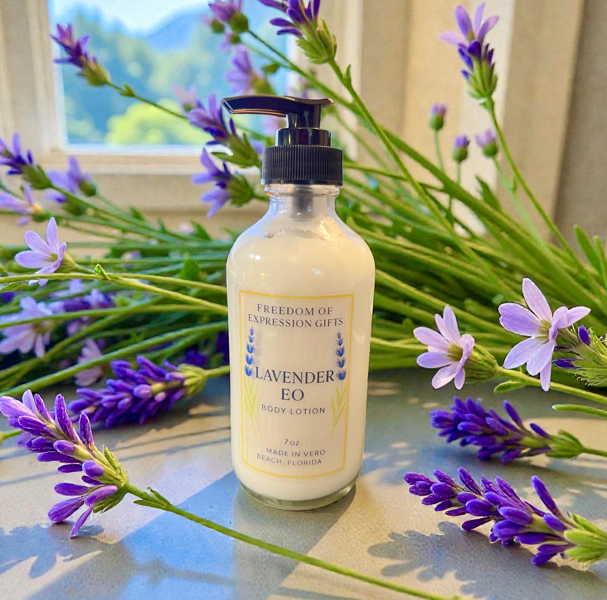 Lavender Lotion – handmade lotions by Freedom of Expression Gifts.