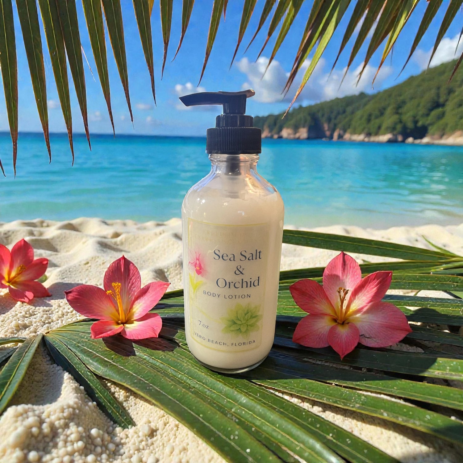 Sea Salt & Orchid – handmade lotions by Freedom of Expression Gifts.