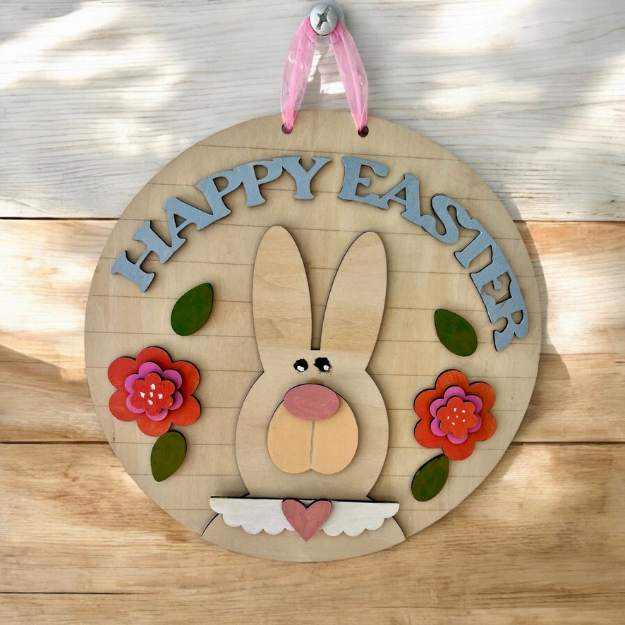 Happy Easter – handmade sign by Freedom of Expression Gifts.