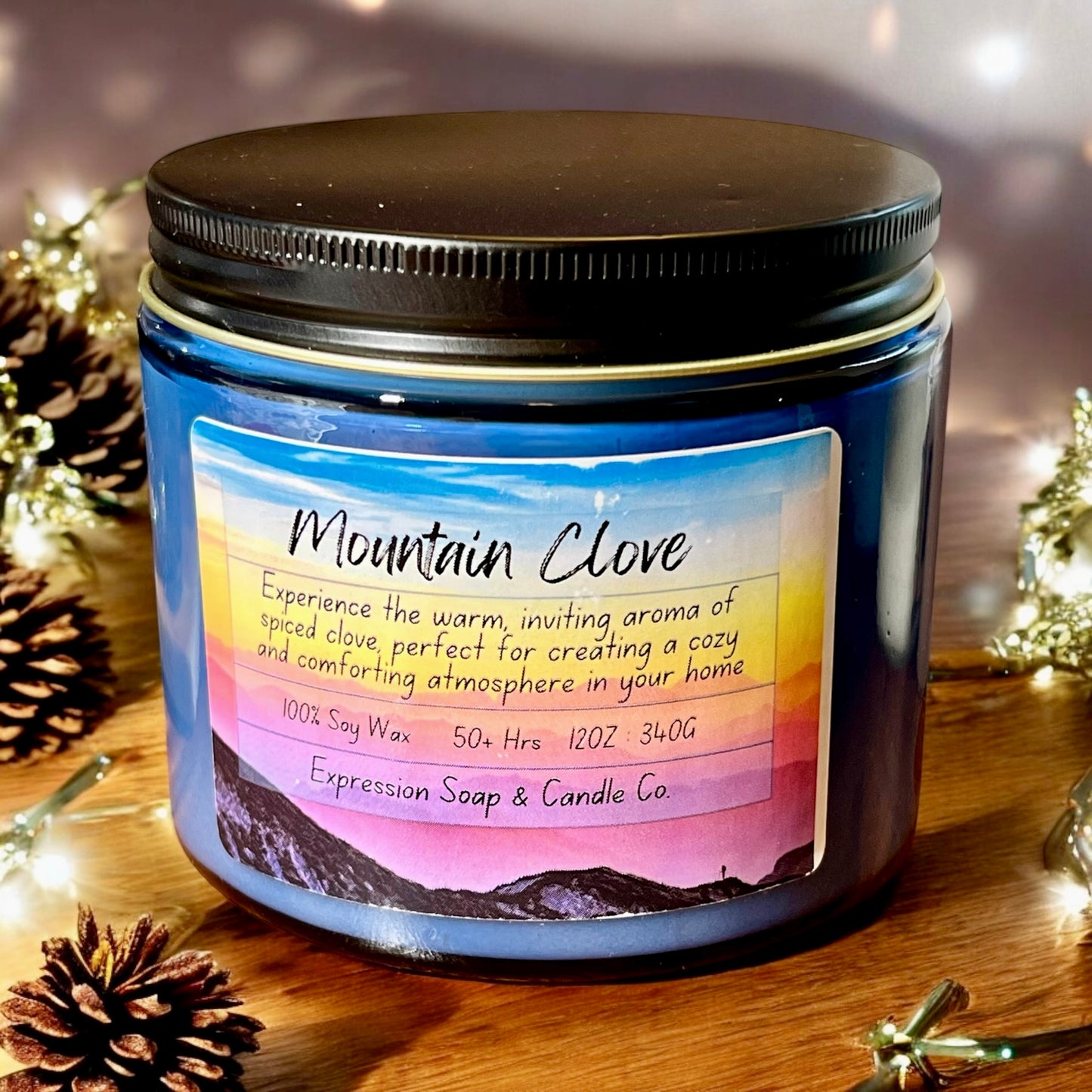 Mountain Clove – handmade candle by Freedom of Expression Gifts.