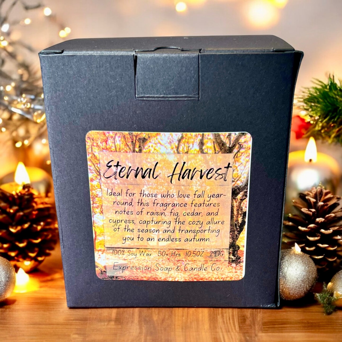 Eternal Harvest Candle – handmade candle by Freedom of Expression Gifts.