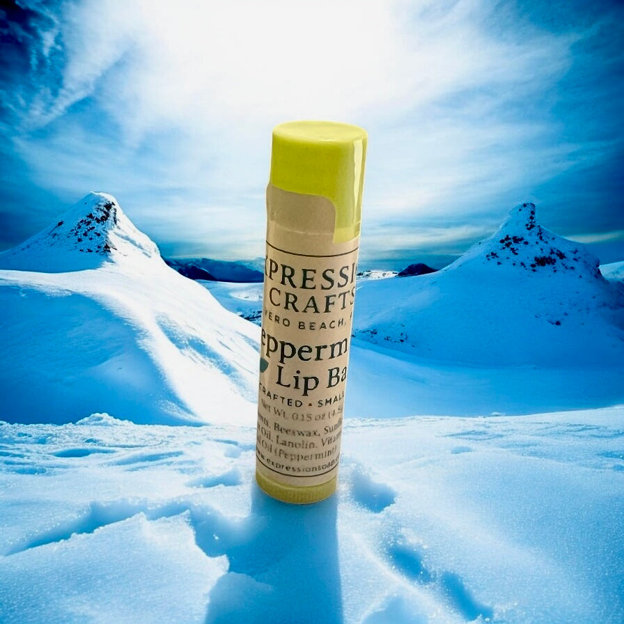 Peppermint Lip Balm – handmade lip balm by Freedom of Expression Gifts.