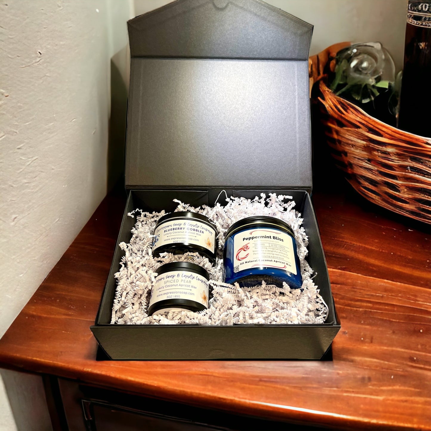 Candle Gift Box Bundle – handmade gift boc by Freedom of Expression Gifts.