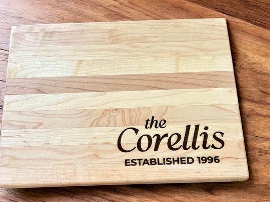 Expression Soap & Candle Company Cutting Board Family Name Cutting Board