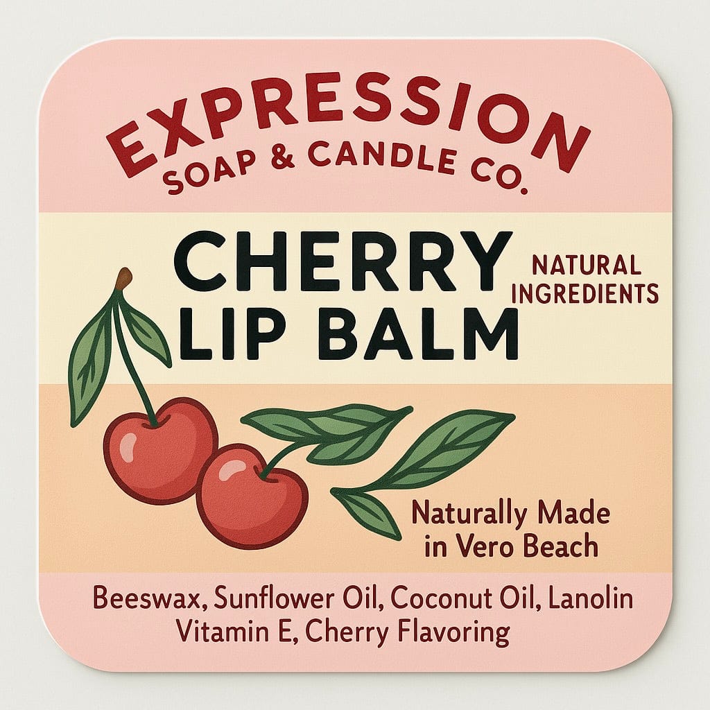Expression Soap & Candle Company Lip Balm Cherry Lip Balm