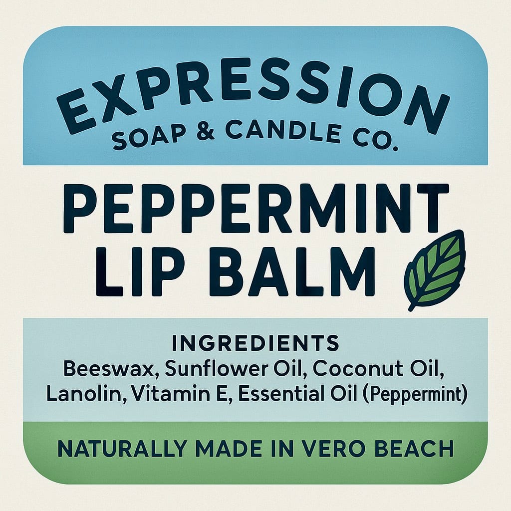 Expression Soap & Candle Company Lip Balm Peppermint Lip Balm